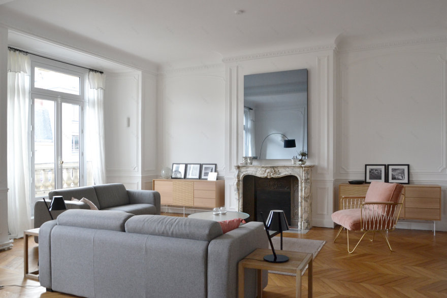 巴黎 17 区 200 平米公寓的创意翻新-10