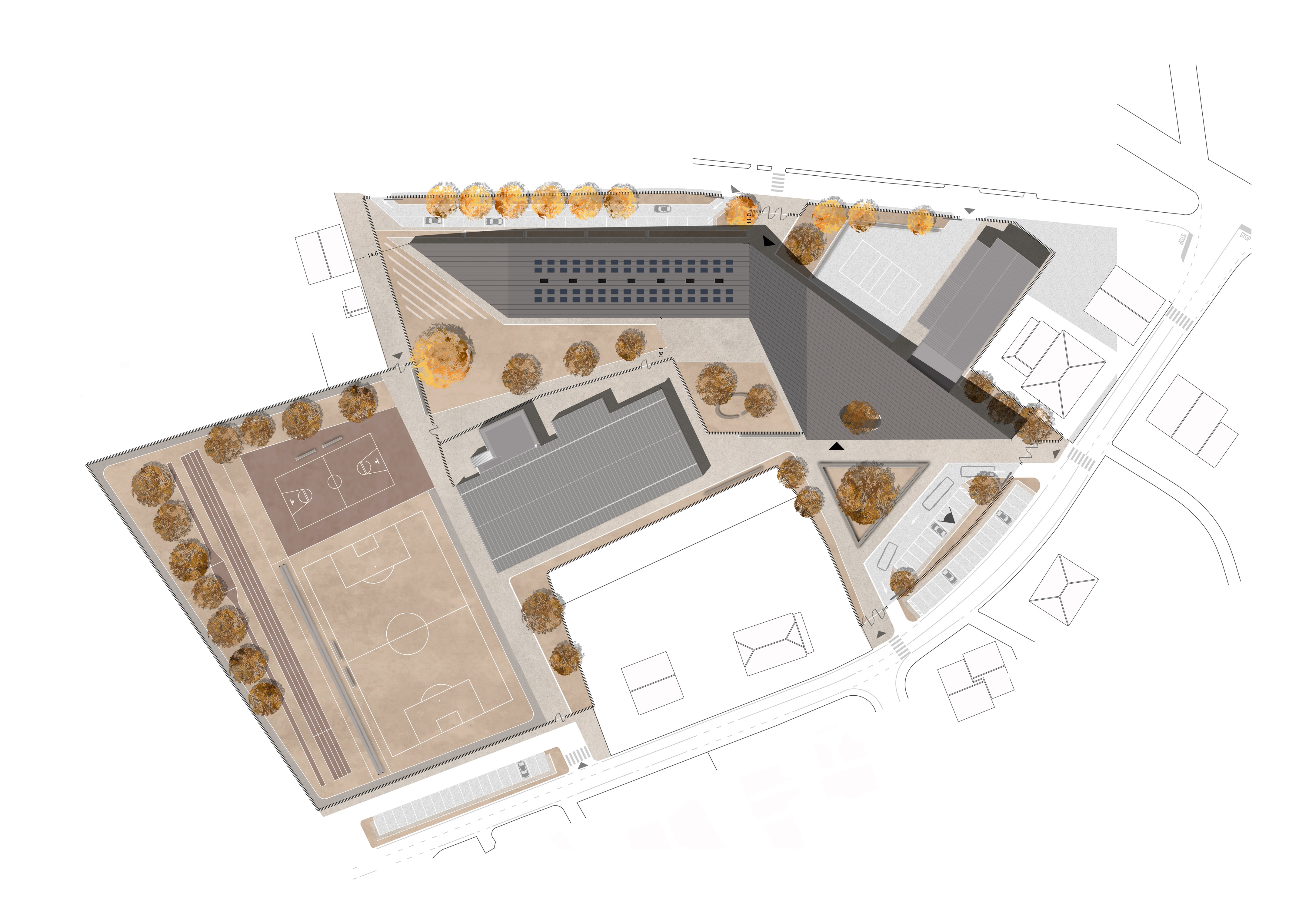 阿尔帕戈学校建筑 | 融入当地特色的成长式设计-2