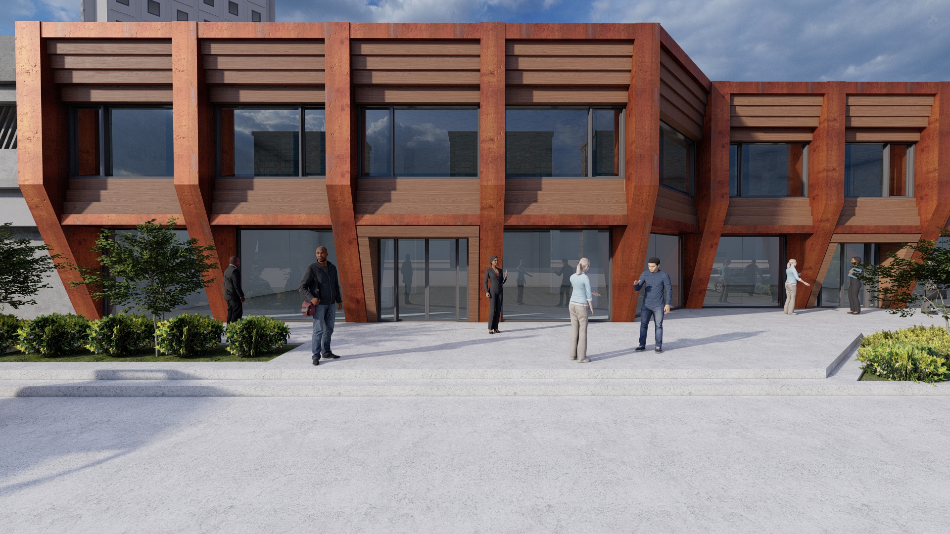 1978 年建筑翻新，打造商业适用的立面设计-1