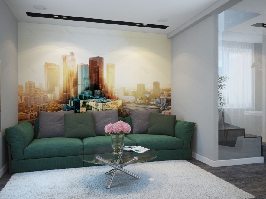 简约白色空间,功能分区打造舒适生活-3