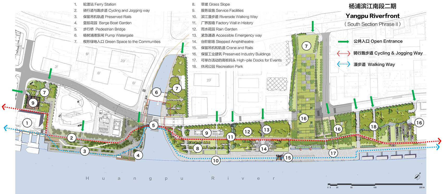 上海杨浦滨江二期绿道 | 工业遗存重生，公共空间扩展-16