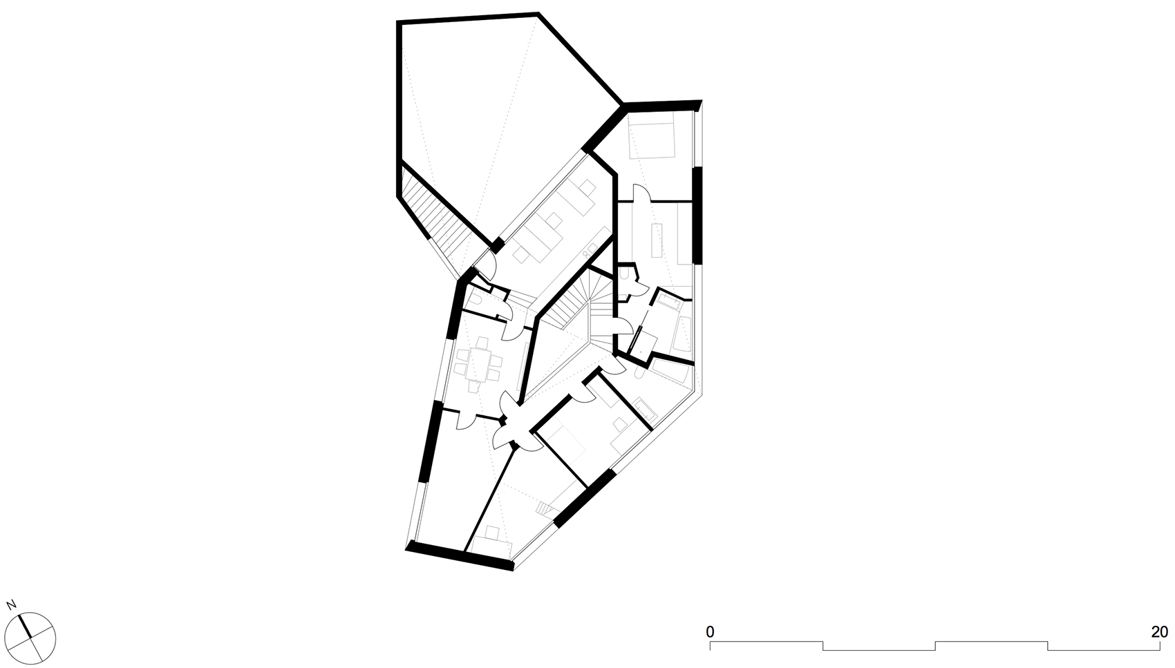 L别墅，慕尼黑/庞大的混凝土“晶体”-46