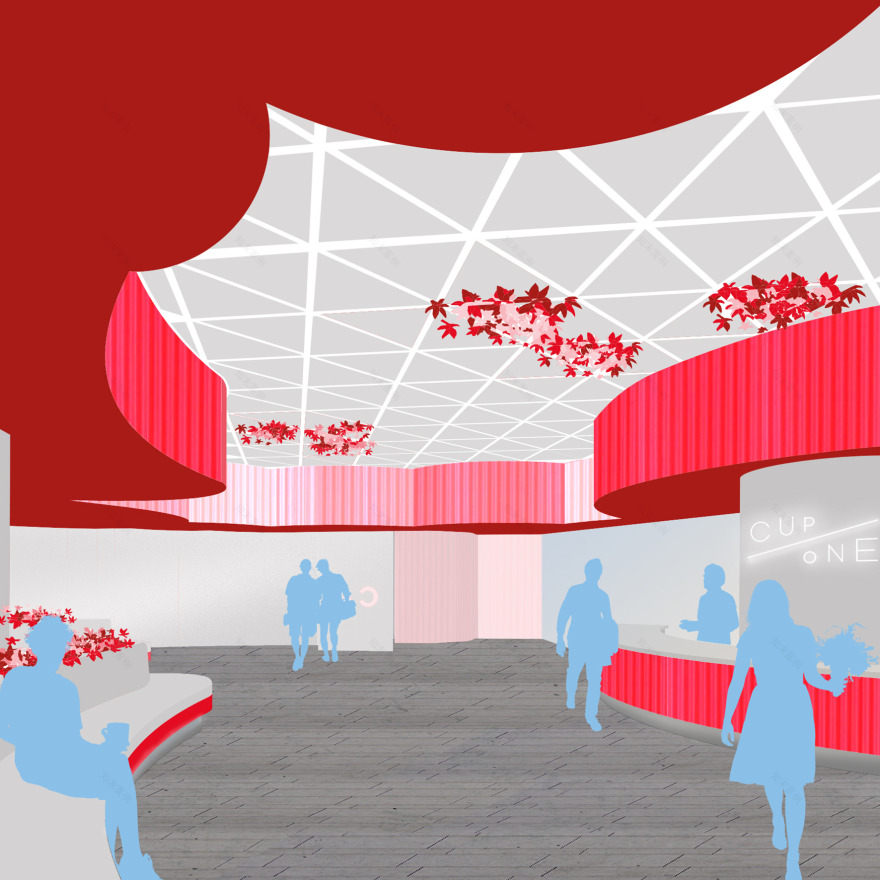 北京 CupOne 咖啡馆 | 几何造型构建灵动空间-16