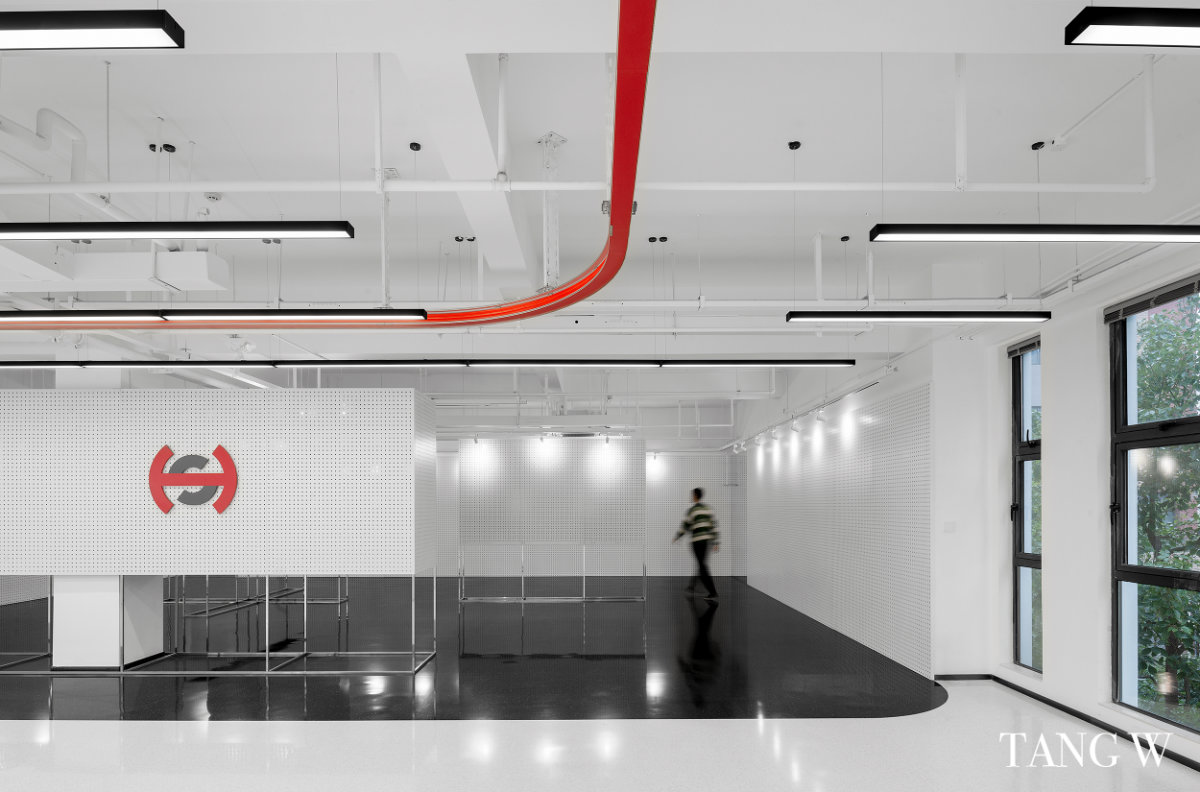 杭州禾赛光电现代展厅办公空间设计-17