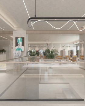 品牌理发店设计|流光空间设计|2021澳门