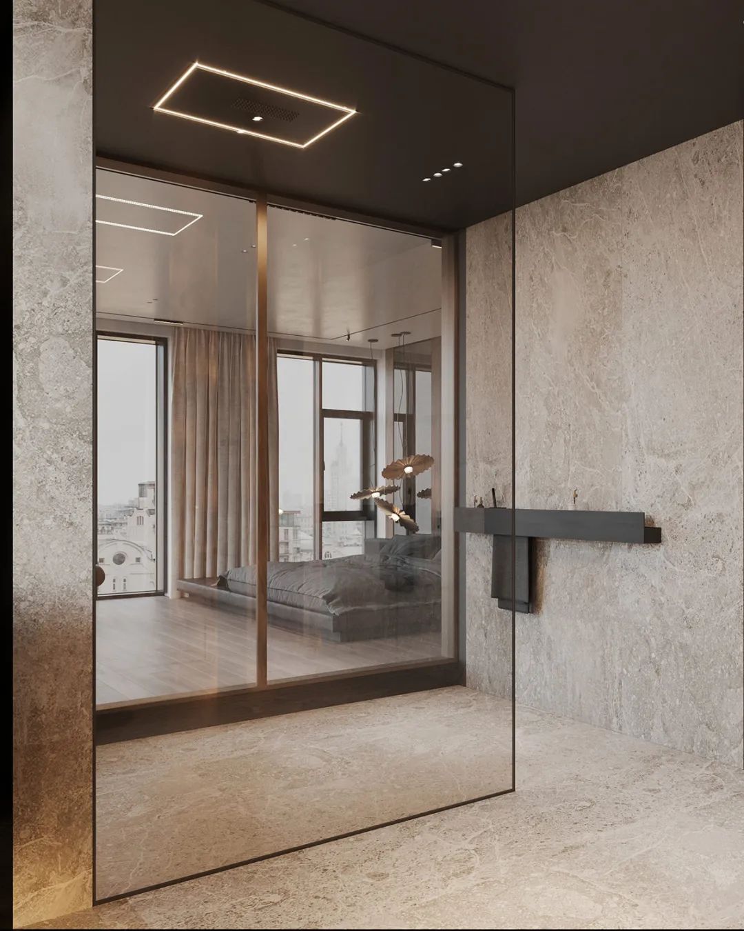 上海顶层复式低调奢华设计丨中国上海-23