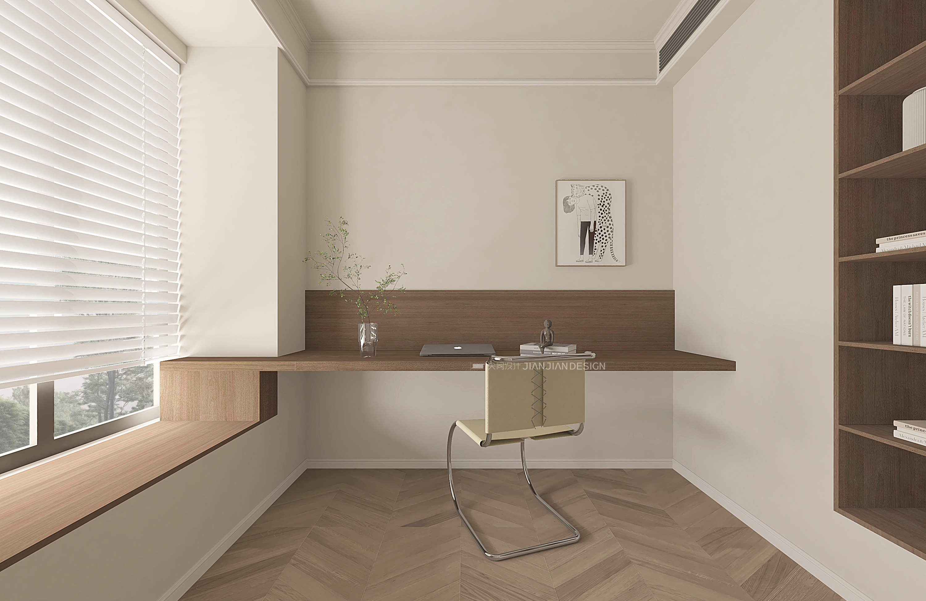 尖间设计,十里春风轻法式优雅家居典范-12