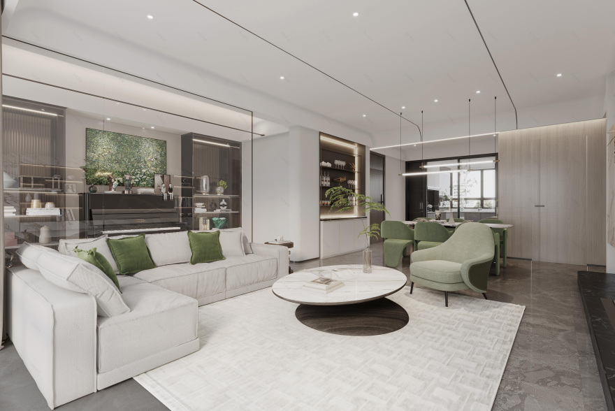 梅河口金地名苑 115㎡样板间丨中国吉林丨深圳三石(SZSD)设计有限公司-8