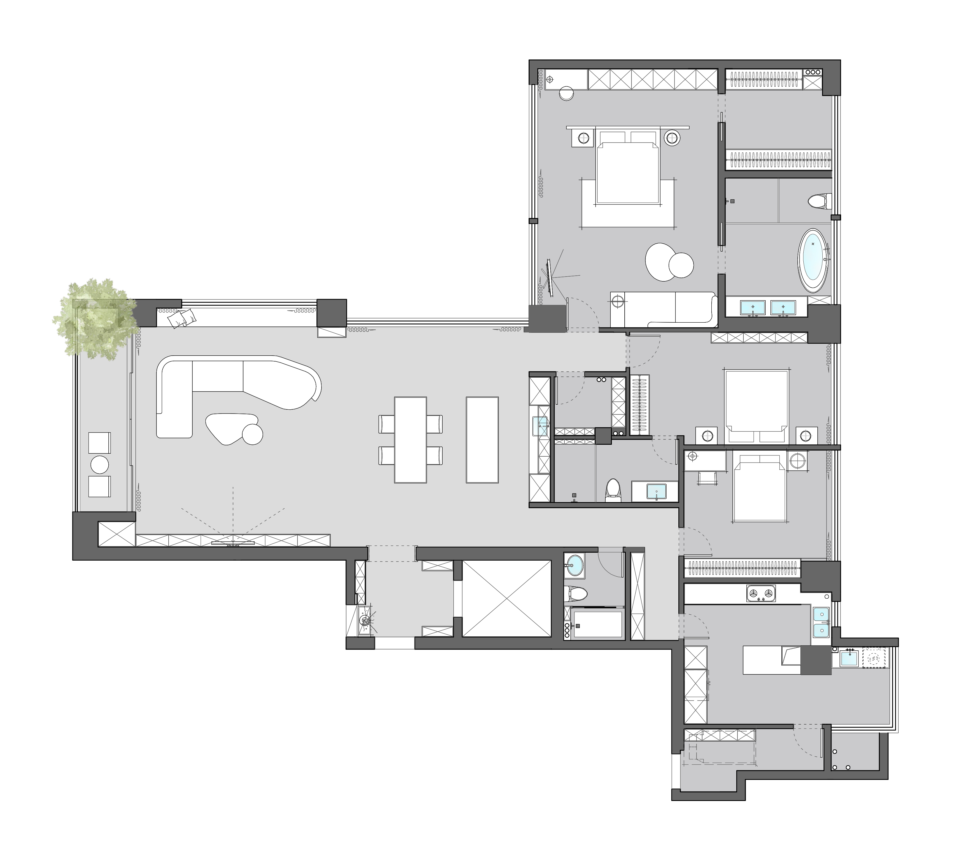 诗意栖居 · 深圳余间设计 270m²大平层丨中国深圳-33