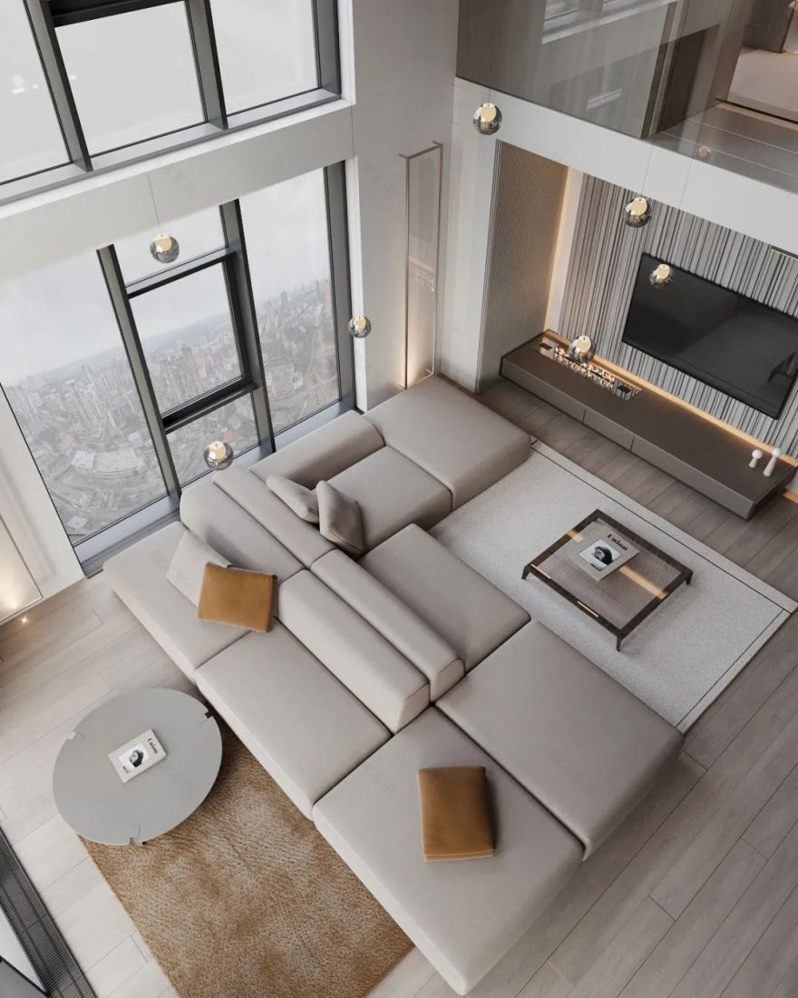 上海顶层复式低调奢华设计丨中国上海-2