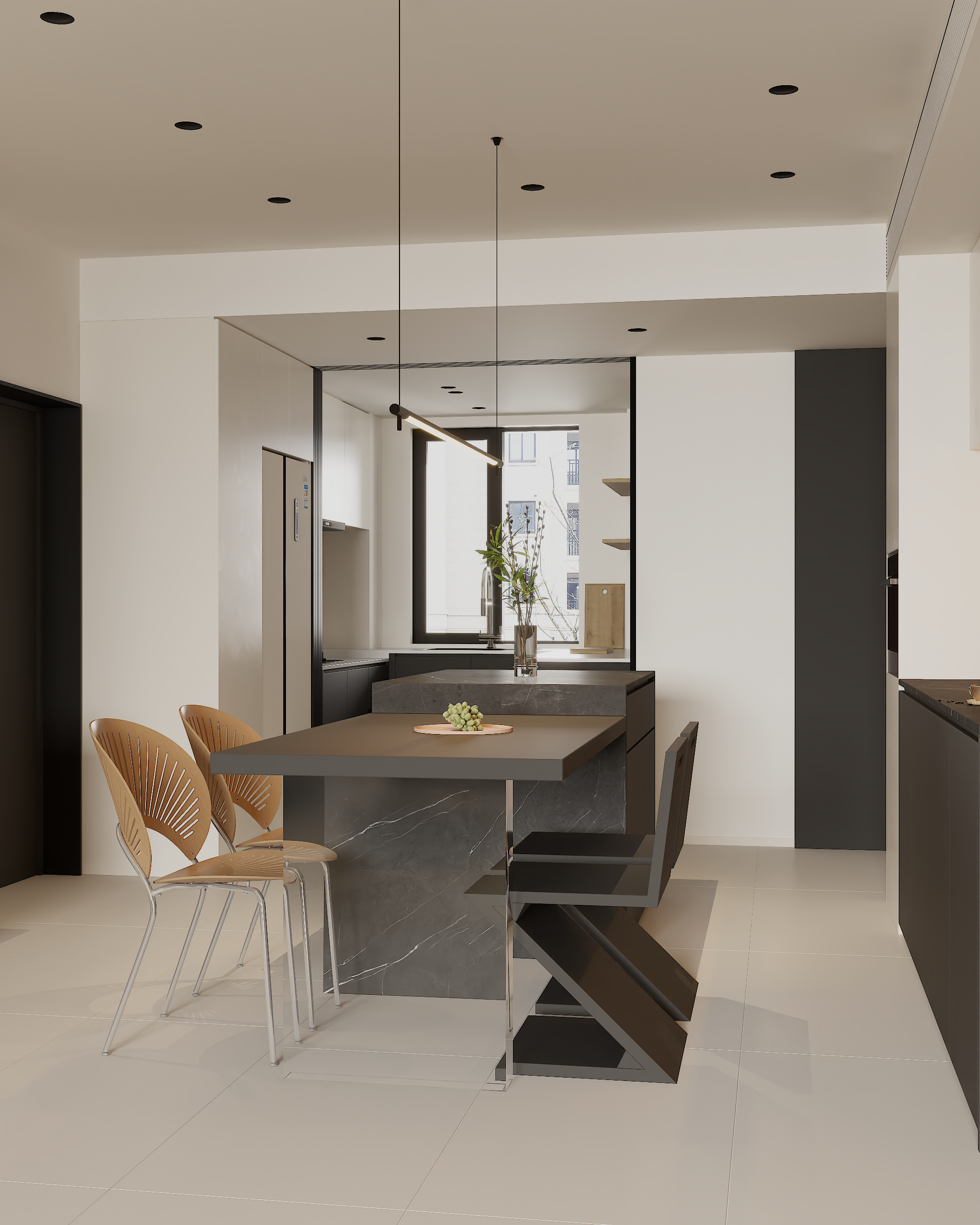 武汉城投·墨北璟苑三室两厅现代简约风设计丨中国武汉丨界无垠空间设计事务所-6