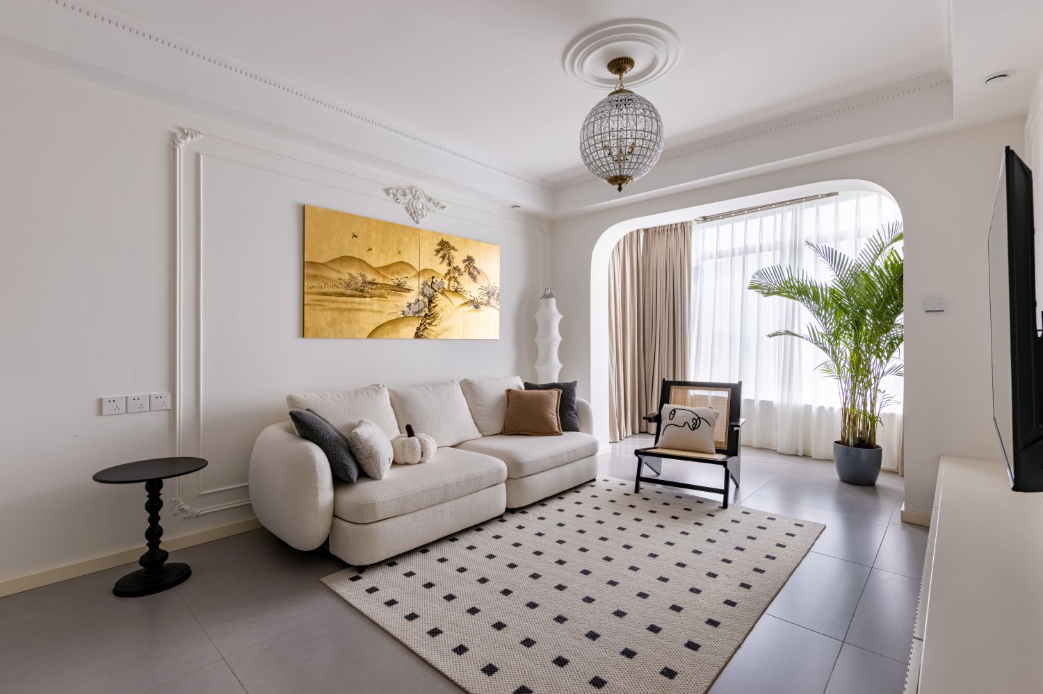 104㎡轻法式中古，满足父母和女儿不同风格的喜欢丨中国北京-0